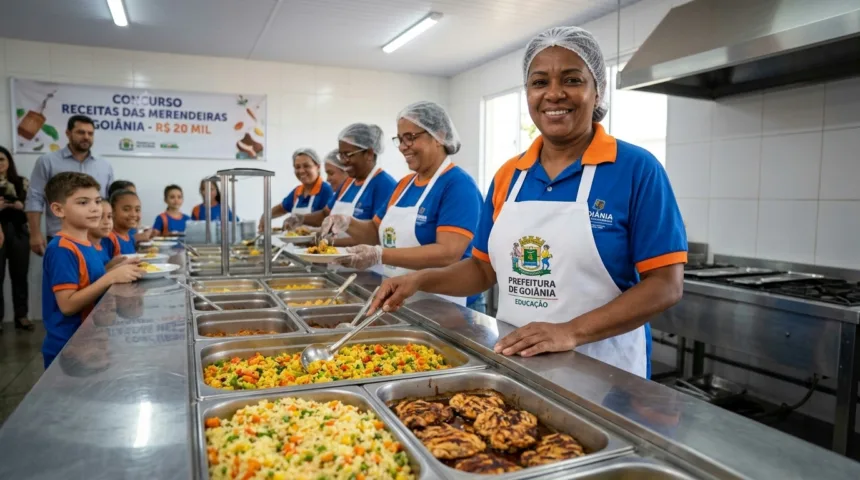 Merendeiras de Goiânia competem por prêmio de R$ 20 mil com receitas escolares Merendeiras de Goiânia competem por prêmio de R$ 20 mil com receitas escolares