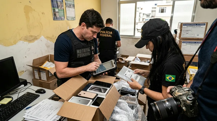 Operação Tegmen mira esquema de importação ilegal de eletrônicos no Rio de Janeiro Operação Tegmen mira esquema de importação ilegal de eletrônicos no Rio de Janeiro