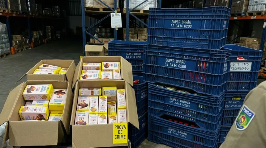 Polícia Militar recupera R$ 2 milhões em mercadorias furtadas de supermercado