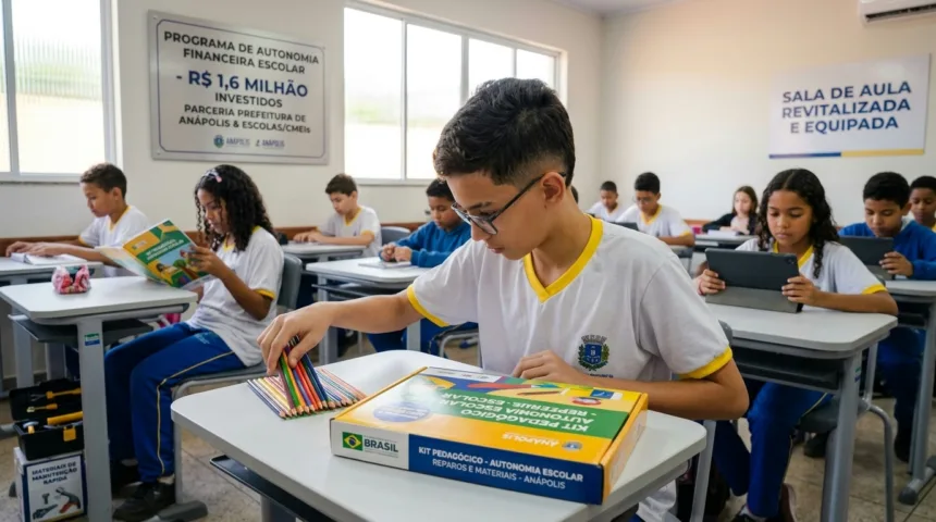 Prefeitura de Anápolis destina R$ 1,6 milhão para autonomia financeira de escolas