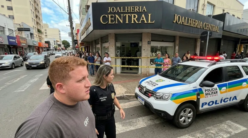 Tragédia em joalheria de Goiânia vitima funcionário durante tentativa de assalto