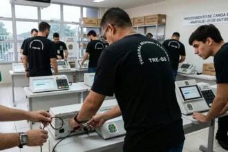 Urnas eletrônicas passam por carga e lacre em Anápolis até quarta-feira para garantir segurança