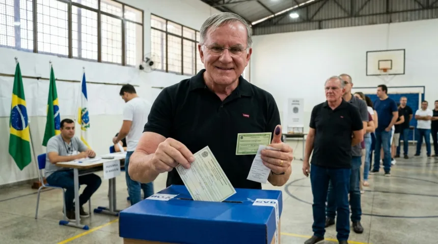 Antônio Gomide exerce direito ao voto em Anápolis e projeta continuidade de mandato Antônio Gomide exerce direito ao voto em Anápolis e projeta continuidade de mandato