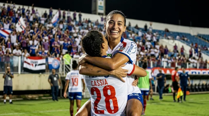 Bahia supera São Paulo no Batistão e sai na frente nas quartas da Copa do Brasil Feminina
