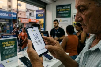Biometria facial será obrigatória para celulares