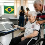 Bisavó de 83 anos supera falha em oxigênio e vota em Anápolis