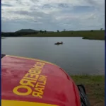 Bombeiros fazem buscas por pessoa desaparecida em represa na zona rural de Goianésia
