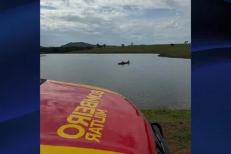 Bombeiros fazem buscas por pessoa desaparecida em represa na zona rural de Goianésia