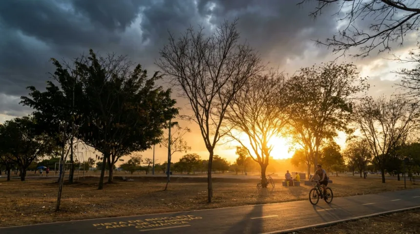 Calor extremo e tempestades marcam a previsão do tempo em diversas regiões do Brasil