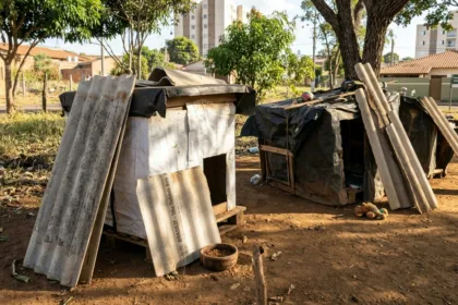 Cãodomínio em praça de Goiânia abriga cães de rua e busca apoio