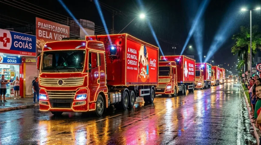 Caravana de Natal da Coca-cola confirma datas para percorrer Goiás e região Caravana de Natal da Coca-cola confirma datas para percorrer Goiás e região