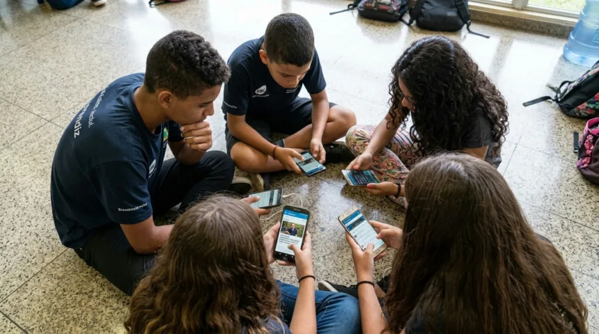Celular na infância enfrenta resistência da maioria dos brasileiros Celular na infância enfrenta resistência da maioria dos brasileiros
