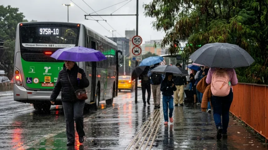 Chuvas intensas marcam o domingo de eleições no estado de São Paulo