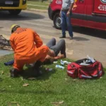 Ciclista fica ferido em acidente com caminhão na região oeste de Goianésia