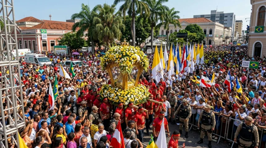 Círio de Nazaré mobiliza milhões em Belém com esquema especial de segurança