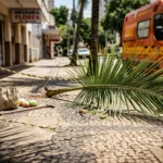 Coqueiro causa acidente e deixa idosa ferida em Goiânia