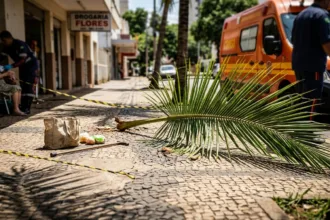Coqueiro causa acidente e deixa idosa ferida em Goiânia