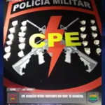 CPE Goianésia apreende 22 porções de cocaína e carro que era usado para esconder drogas