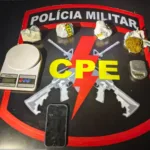 CPE Goianésia apreende maconha e balanças de precisão com suspeito de tráfico