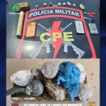 CPE Goianésia prende dois suspeitos e apreende meio quilo de maconha