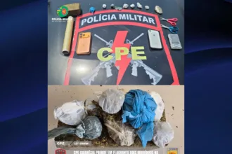 CPE Goianésia prende dois suspeitos e apreende meio quilo de maconha