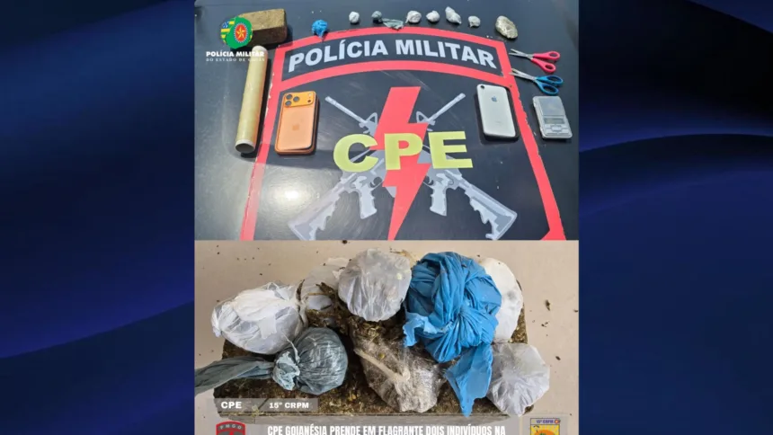 CPE Goianésia prende dois suspeitos e apreende meio quilo de maconha CPE Goianésia prende dois suspeitos e apreende meio quilo de maconha