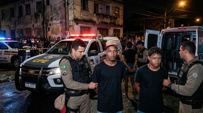 CPE prende suspeitos de envolvimento em homicídio e Tribunal do crime