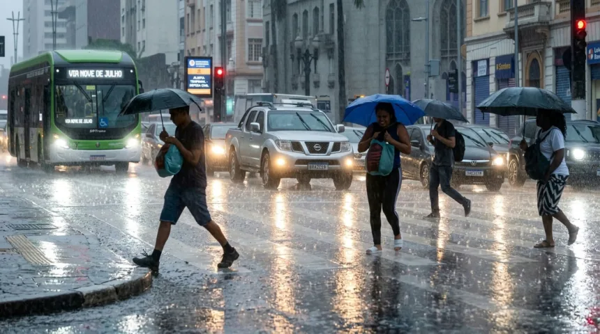 Defesa Civil emite alerta para temporais e risco de alagamentos em São Paulo Defesa Civil emite alerta para temporais e risco de alagamentos em São Paulo