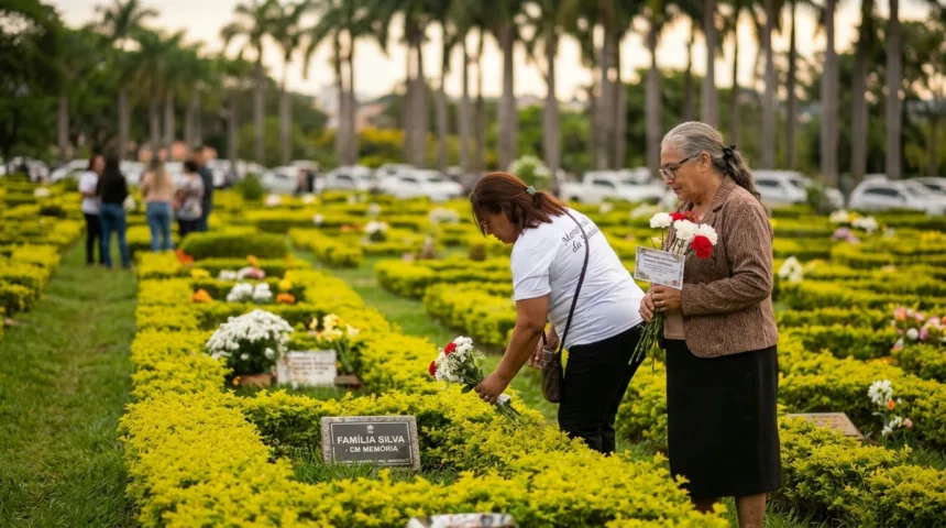 Destino de flores em túmulos de Goiânia após Finados gera dúvidas Destino de flores em túmulos de Goiânia após Finados gera dúvidas