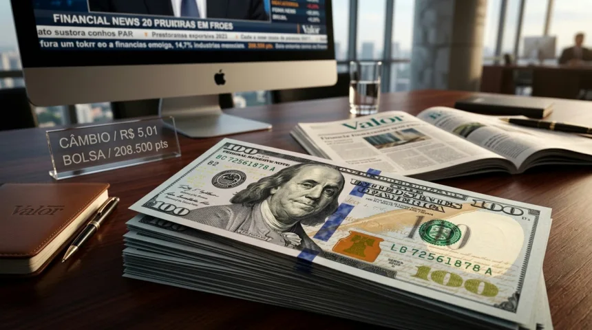 Dólar recua para faixa de cinco reais e bolsa avança com cenário externo e eleitoral Dólar recua para faixa de cinco reais e bolsa avança com cenário externo e eleitoral