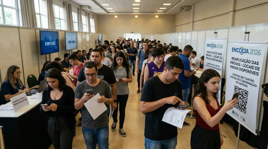 Encceja 2026: Inep libera consulta aos locais de reaplicação das provas