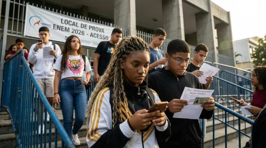 Enem 2026: locais de provas já podem ser consultados no sistema oficial