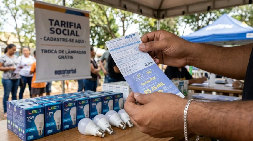 Energia mais barata e troca gratuita de lâmpadas mobilizam atendimento em Goiânia