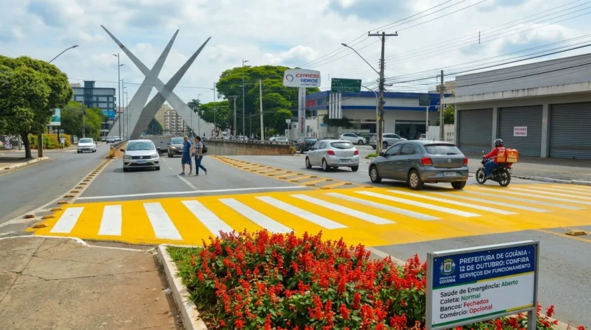 Feriado de 12 de outubro altera rotina de serviços em Goiânia Feriado de 12 de outubro altera rotina de serviços em Goiânia