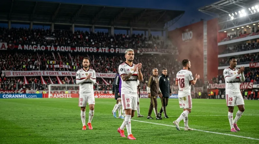 Flamengo empata sem gols com Estudiantes e decide vaga na Libertadores no Maracanã