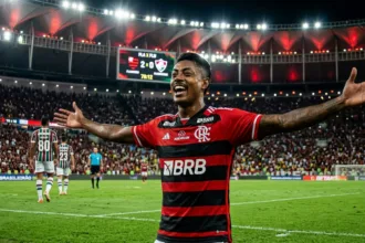 Flamengo lidera Brasileirão após vitória em clássico e Palmeiras goleia