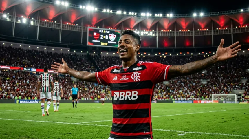 Flamengo lidera Brasileirão após vitória em clássico e Palmeiras goleia