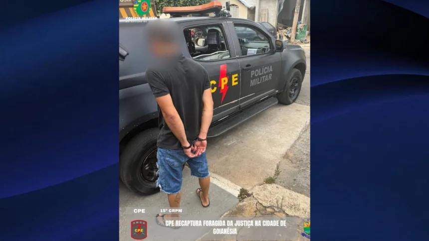 Foragido faccionado e detentor de extensa ficha criminal é capturado pela CPE Goianésia