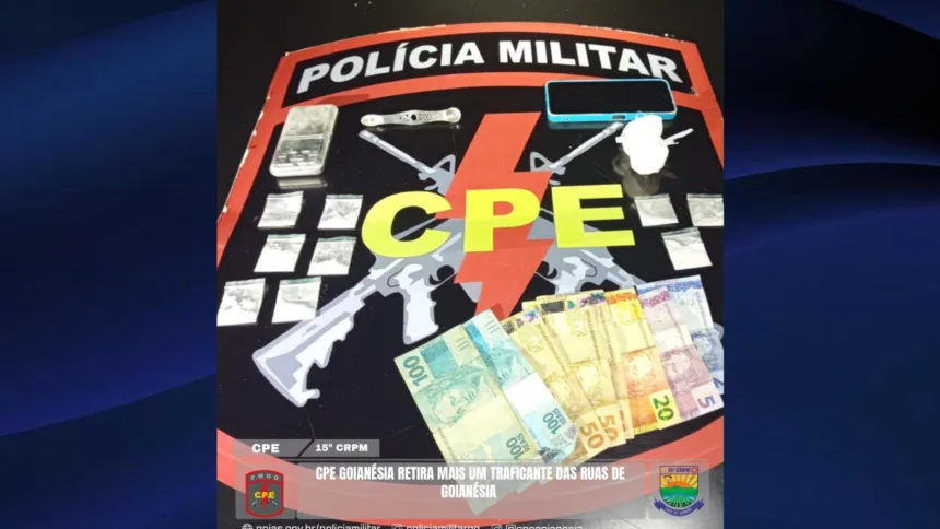 Funcionário de estabelecimento comercial em Goianésia é preso suspeito de tráfico de drogas