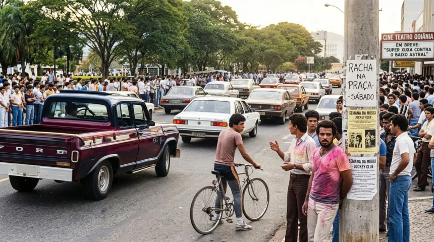 Goiânia viu o fim dos rachas na Praça Tamandaré após acidente grave nos anos 1980 Goiânia viu o fim dos rachas na Praça Tamandaré após acidente grave nos anos 1980