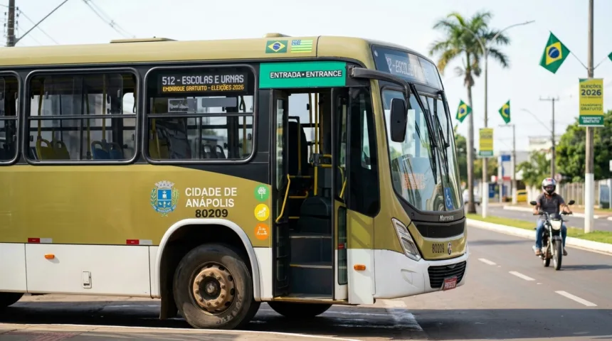 Gratuidade no transporte coletivo de Anápolis marca o primeiro turno das Eleições 2026 Gratuidade no transporte coletivo de Anápolis marca o primeiro turno das Eleições 2026