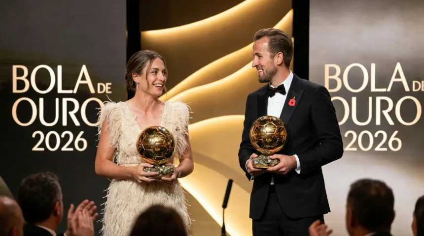 Harry Kane e Alexia Putellas levam a Bola de Ouro de 2026 no London Palladium
