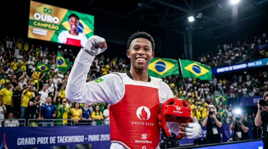 Henrique Marques conquista ouro em Paris e avança no ranking mundial de taekwondo