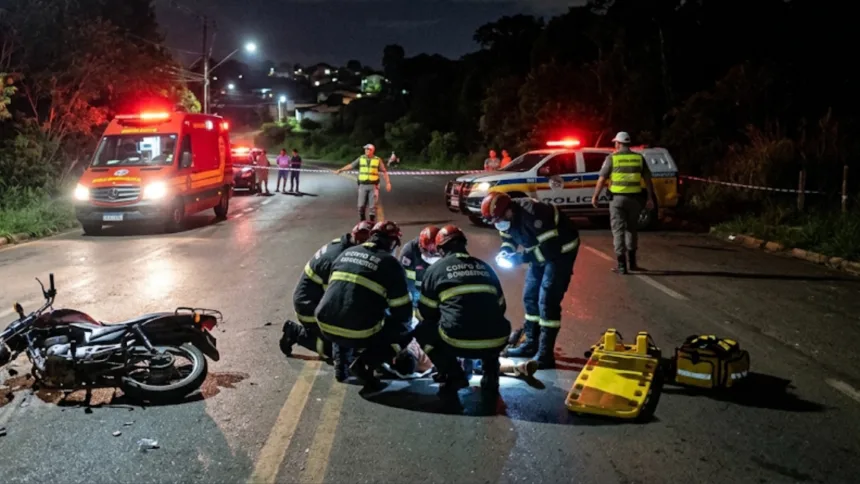 Homem fica ferido em Goianésia após empinar moto e perder controle