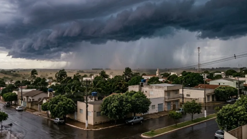 INMET alerta para tempestade com granizo e ventos de até 100 km/h INMET alerta para tempestade com granizo e ventos de até 100 km/h