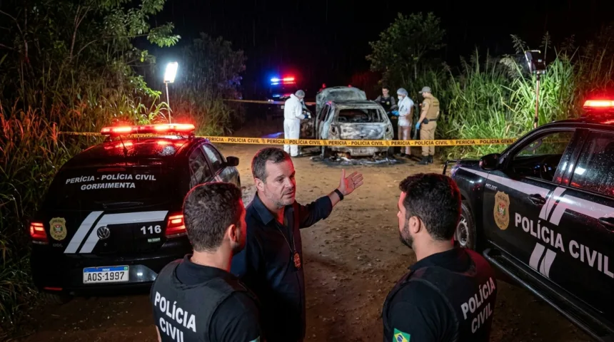 Investigação apura morte de juiz encontrado em veículo carbonizado no interior paulista Investigação apura morte de juiz encontrado em veículo carbonizado no interior paulista