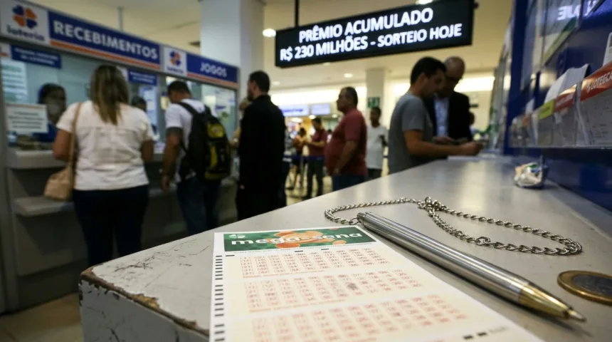 Mega-Sena realiza sorteio acumulado de duzentos e trinta milhões de reais neste sábado