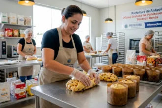 Prefeitura de Anápolis abre 120 vagas em oficina gratuita de panetones para o Natal