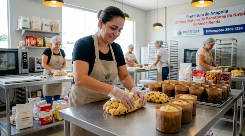Prefeitura de Anápolis abre 120 vagas em oficina gratuita de panetones para o Natal Prefeitura de Anápolis abre 120 vagas em oficina gratuita de panetones para o Natal