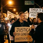 Protesto em Aparecida exige investigações rigorosas sobre a morte do rapper Genera
